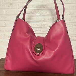 Coach Leather Madison Carlyle Purse in Pink/Dahlia. With Tags